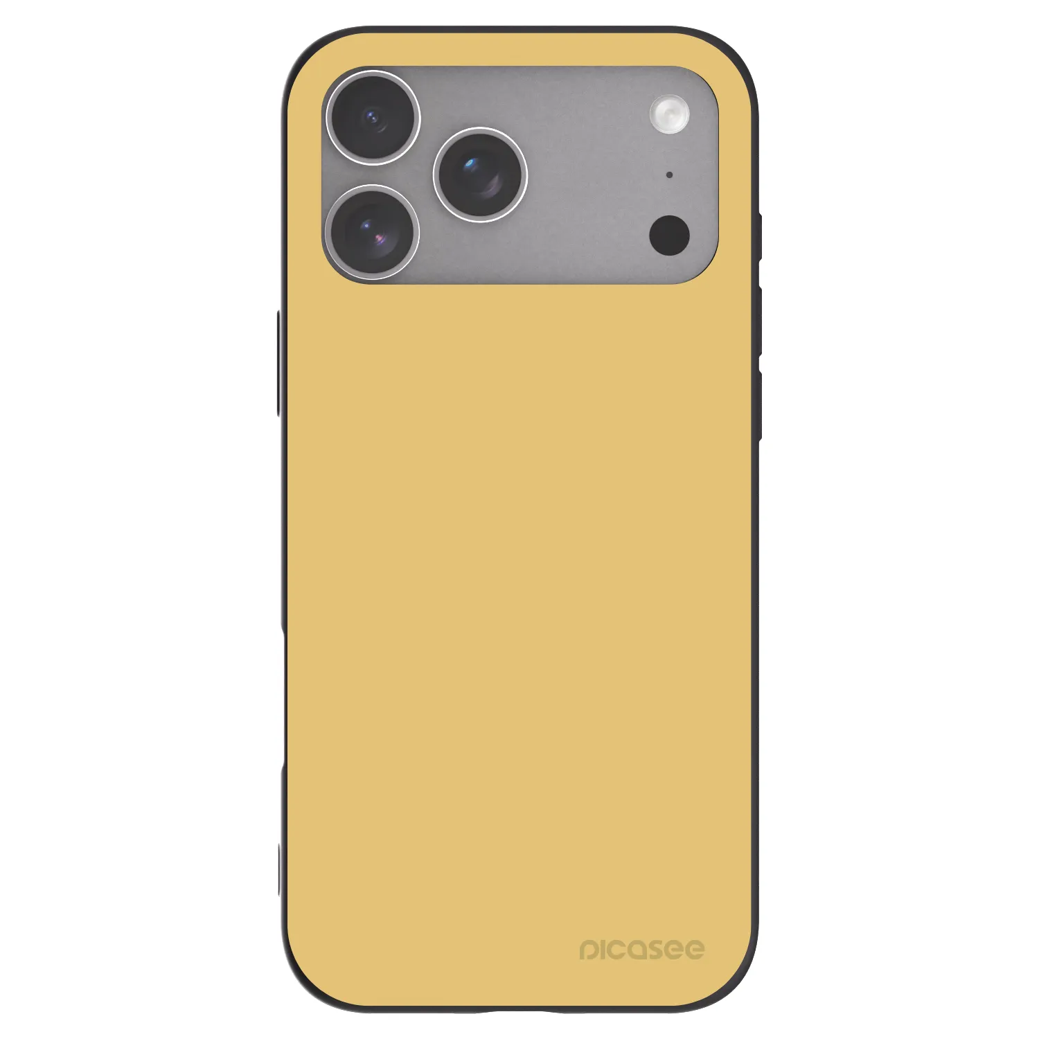 Picasee husă neagră din silicon pentru Apple iPhone 18 Pro Max - Canary Crystal