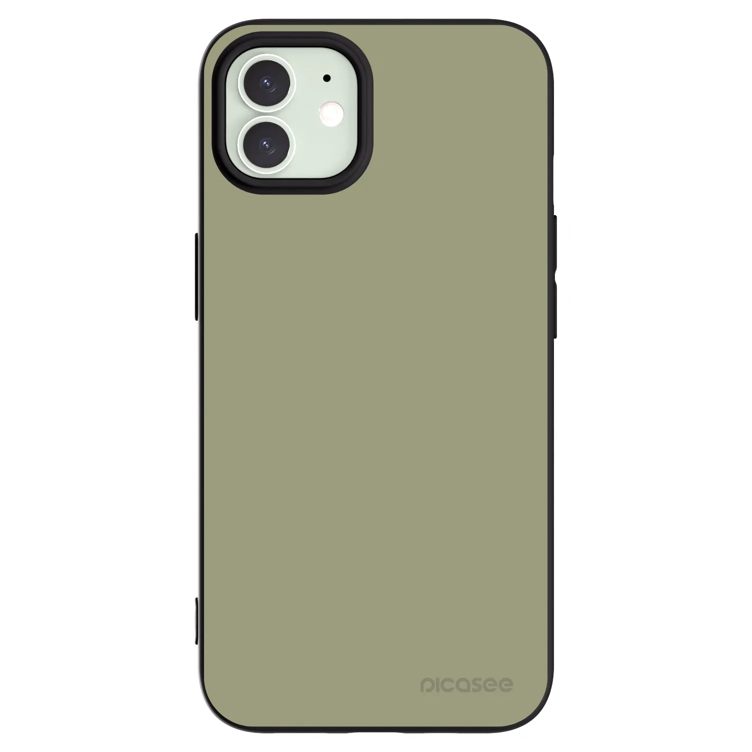 Picasee husă neagră din silicon pentru Apple iPhone 12 - Dewy Dawn