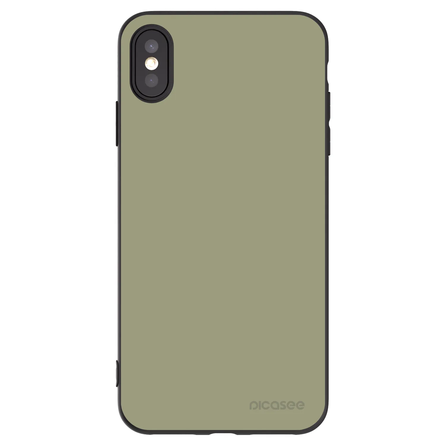 Picasee husă neagră din silicon pentru Apple iPhone XS Max - Dewy Dawn