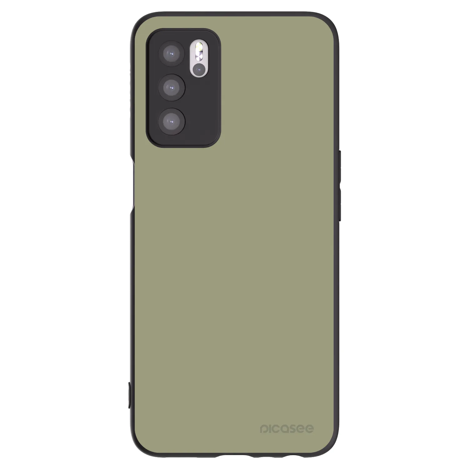Picasee husă neagră din silicon pentru OPPO A16s - Dewy Dawn