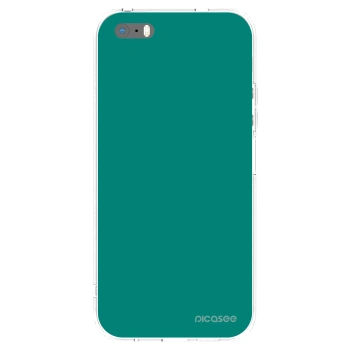 Picasee husă transparentă din silicon pentru Apple iPhone 5/5S/SE - Emerald Mist