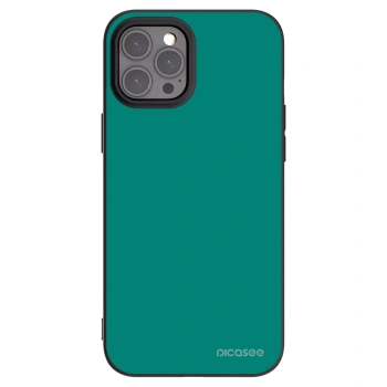 Picasee husă neagră din silicon pentru Apple iPhone 12 Pro Max - Emerald Mist