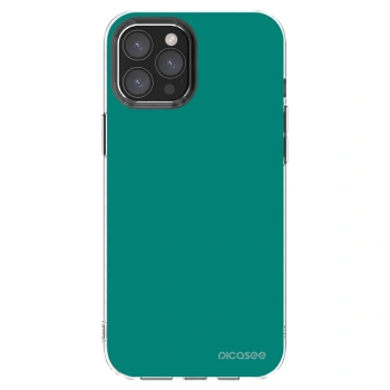 Picasee husă transparentă din silicon pentru Apple iPhone 12 Pro Max - Emerald Mist