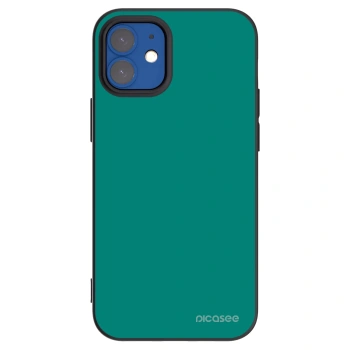 Picasee husă neagră din silicon pentru Apple iPhone 12 mini - Emerald Mist