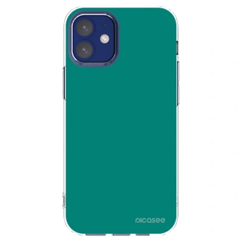 Picasee husă transparentă din silicon pentru Apple iPhone 12 mini - Emerald Mist