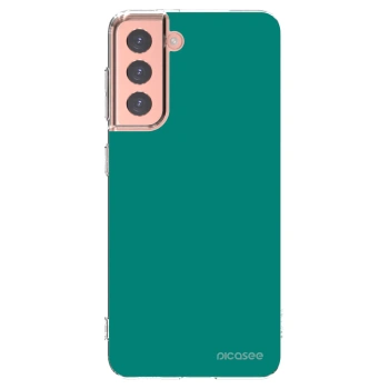 Picasee husă transparentă din silicon pentru Samsung Galaxy S21 5G G991B - Emerald Mist