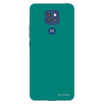 Picasee husă transparentă din silicon pentru Motorola Moto G9 Play - Emerald Mist