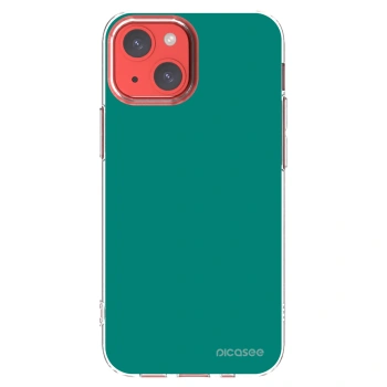 Picasee husă transparentă din silicon pentru Apple iPhone 13 mini - Emerald Mist