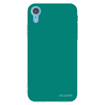 Picasee husă transparentă din silicon pentru Apple iPhone XR - Emerald Mist