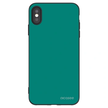 Picasee husă neagră din silicon pentru Apple iPhone XS Max - Emerald Mist