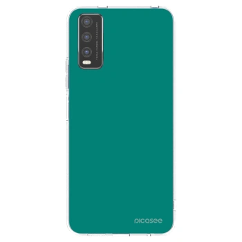 Picasee husă transparentă din silicon pentru Vivo Y20s - Emerald Mist