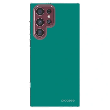 Picasee husă transparentă din silicon pentru Samsung Galaxy S22 Ultra 5G - Emerald Mist