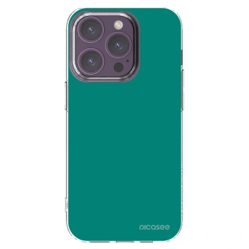 Picasee husă transparentă din silicon pentru Apple iPhone 14 Pro - Emerald Mist