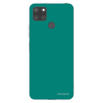 Picasee husă transparentă din silicon pentru Realme C21Y - Emerald Mist