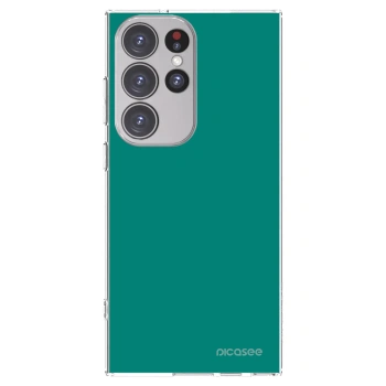 Picasee husă transparentă din silicon pentru Samsung Galaxy S23 Ultra 5G - Emerald Mist