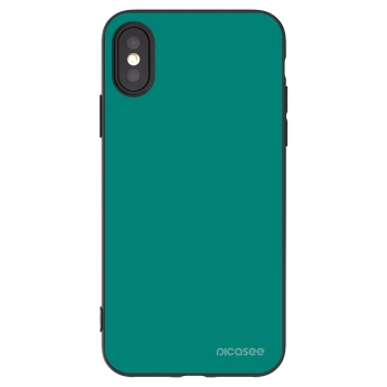 Picasee husă neagră din silicon pentru Apple iPhone X/XS - Emerald Mist