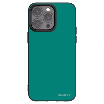 Picasee husă neagră din silicon pentru Apple iPhone 15 Pro Max - Emerald Mist