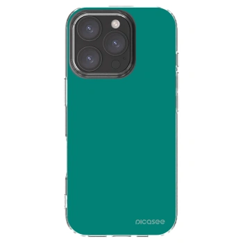 Picasee husă transparentă din silicon pentru Apple iPhone 16 Pro - Emerald Mist