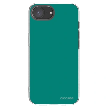 Picasee husă transparentă din silicon pentru Apple iPhone 16e - Emerald Mist