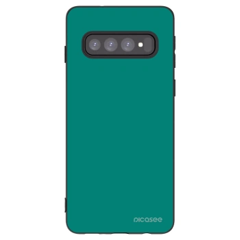 Picasee husă neagră din silicon pentru Samsung Galaxy S10 G973 - Emerald Mist