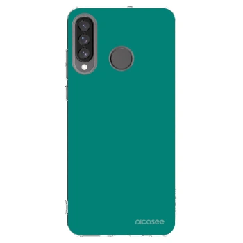Picasee husă transparentă din silicon pentru Huawei P30 Lite - Emerald Mist