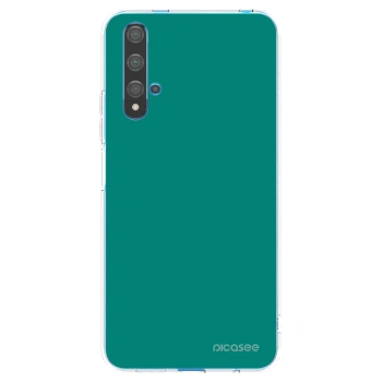 Picasee husă transparentă din silicon pentru Huawei Nova 5T - Emerald Mist