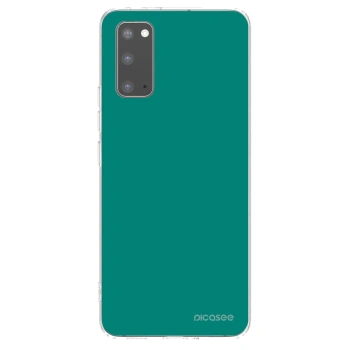 Picasee husă transparentă din silicon pentru Samsung Galaxy S20 G980F - Emerald Mist