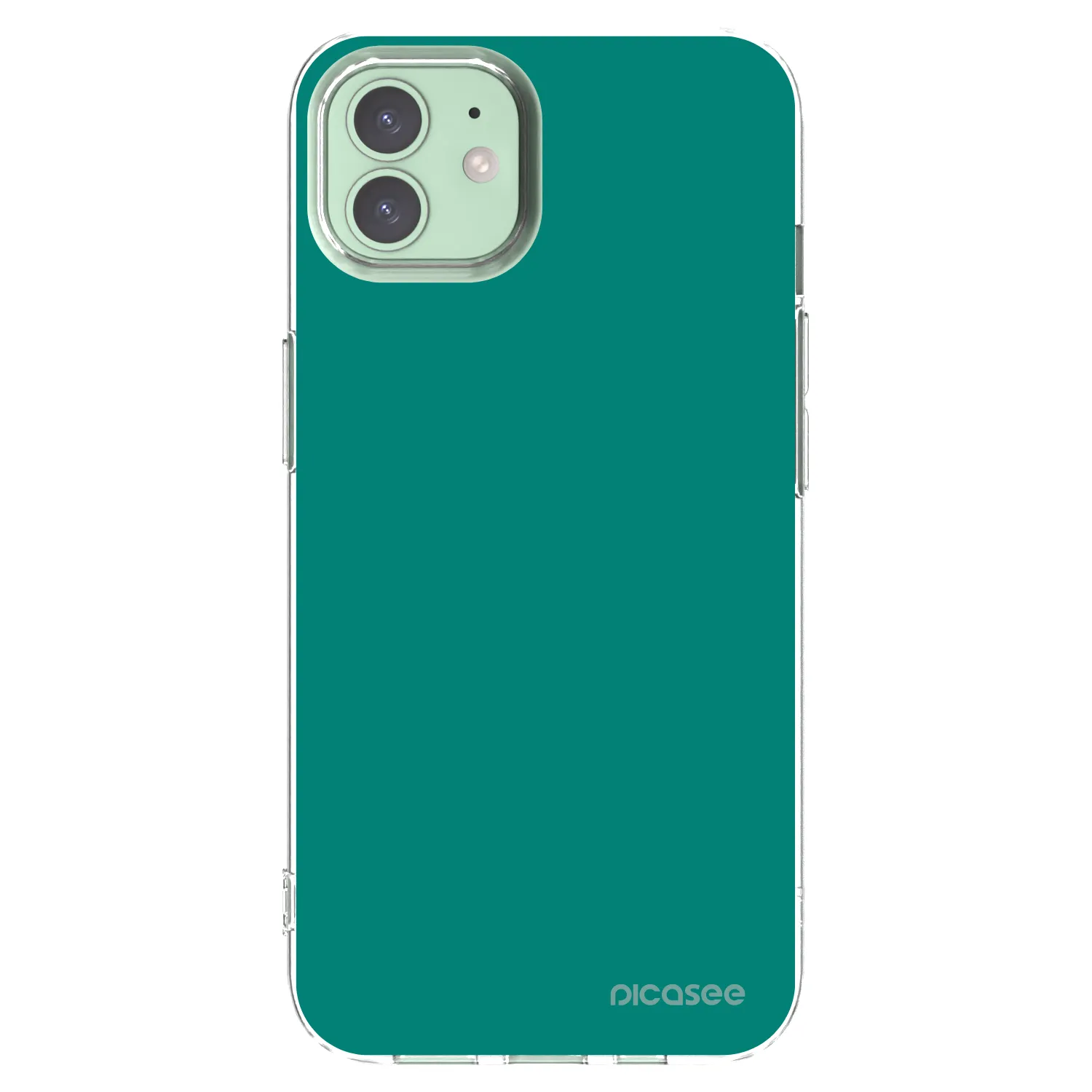 Picasee husă transparentă din silicon pentru Apple iPhone 12 Pro - Emerald Mist