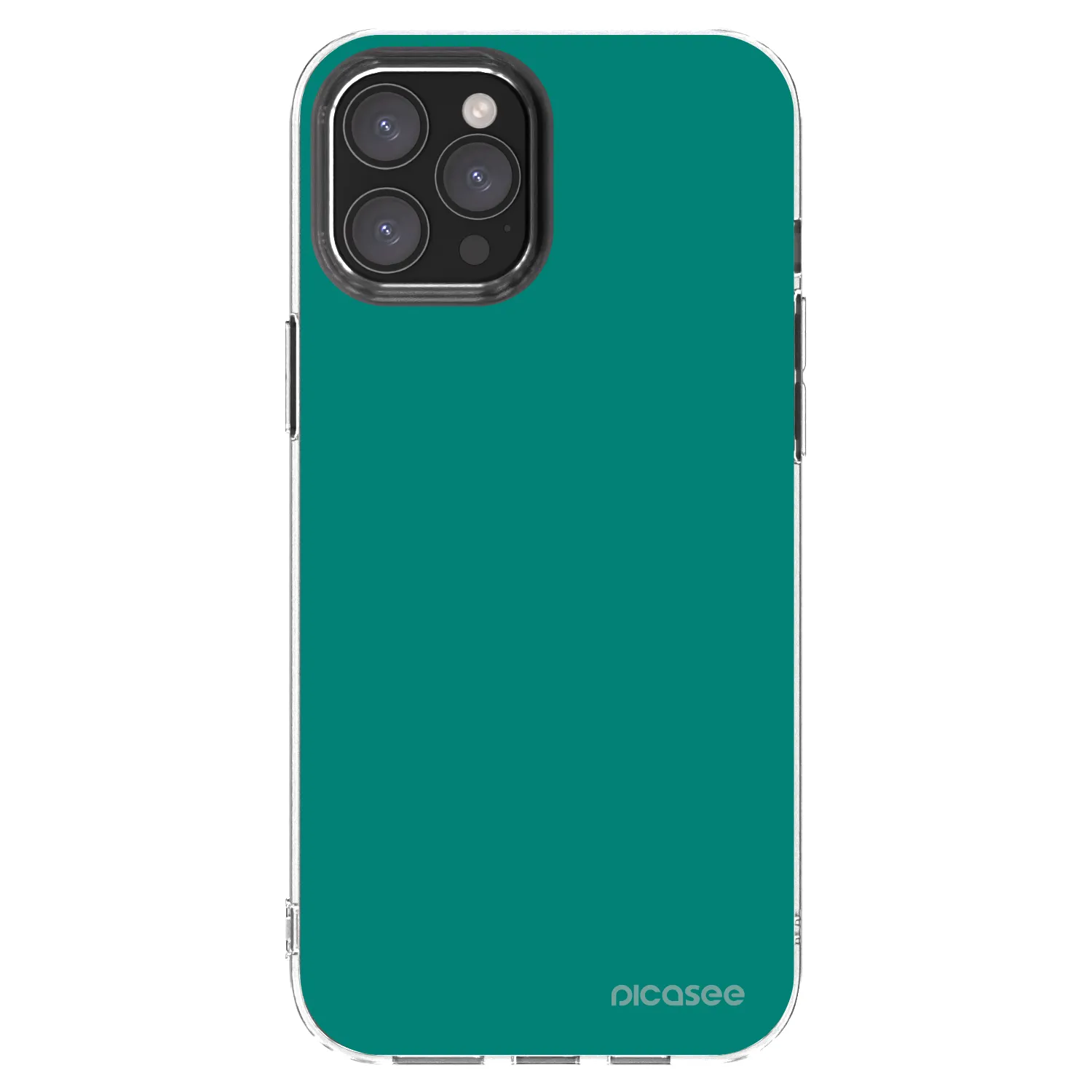Picasee husă transparentă din silicon pentru Apple iPhone 12 Pro Max - Emerald Mist