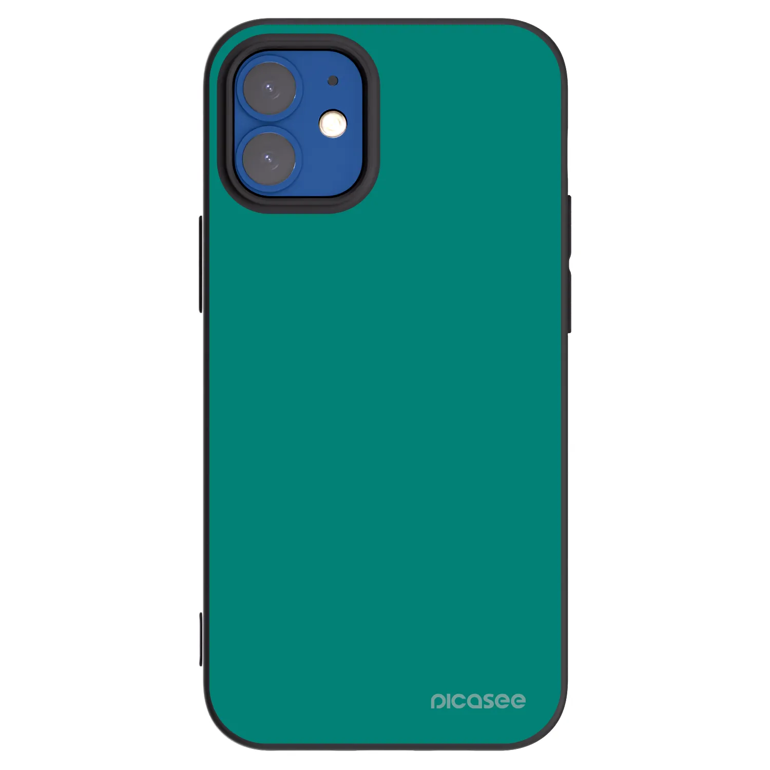 Picasee husă neagră din silicon pentru Apple iPhone 12 mini - Emerald Mist