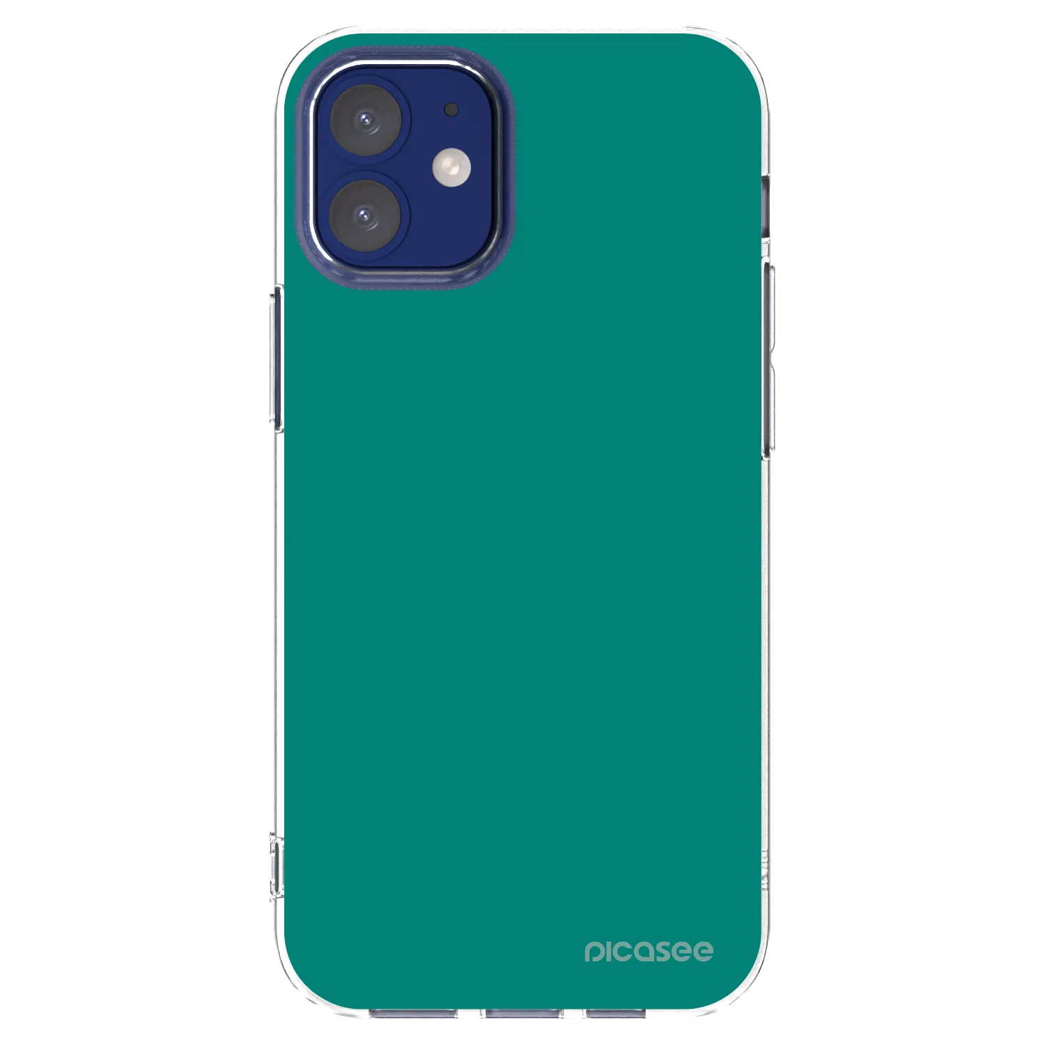 Picasee husă transparentă din silicon pentru Apple iPhone 12 mini - Emerald Mist
