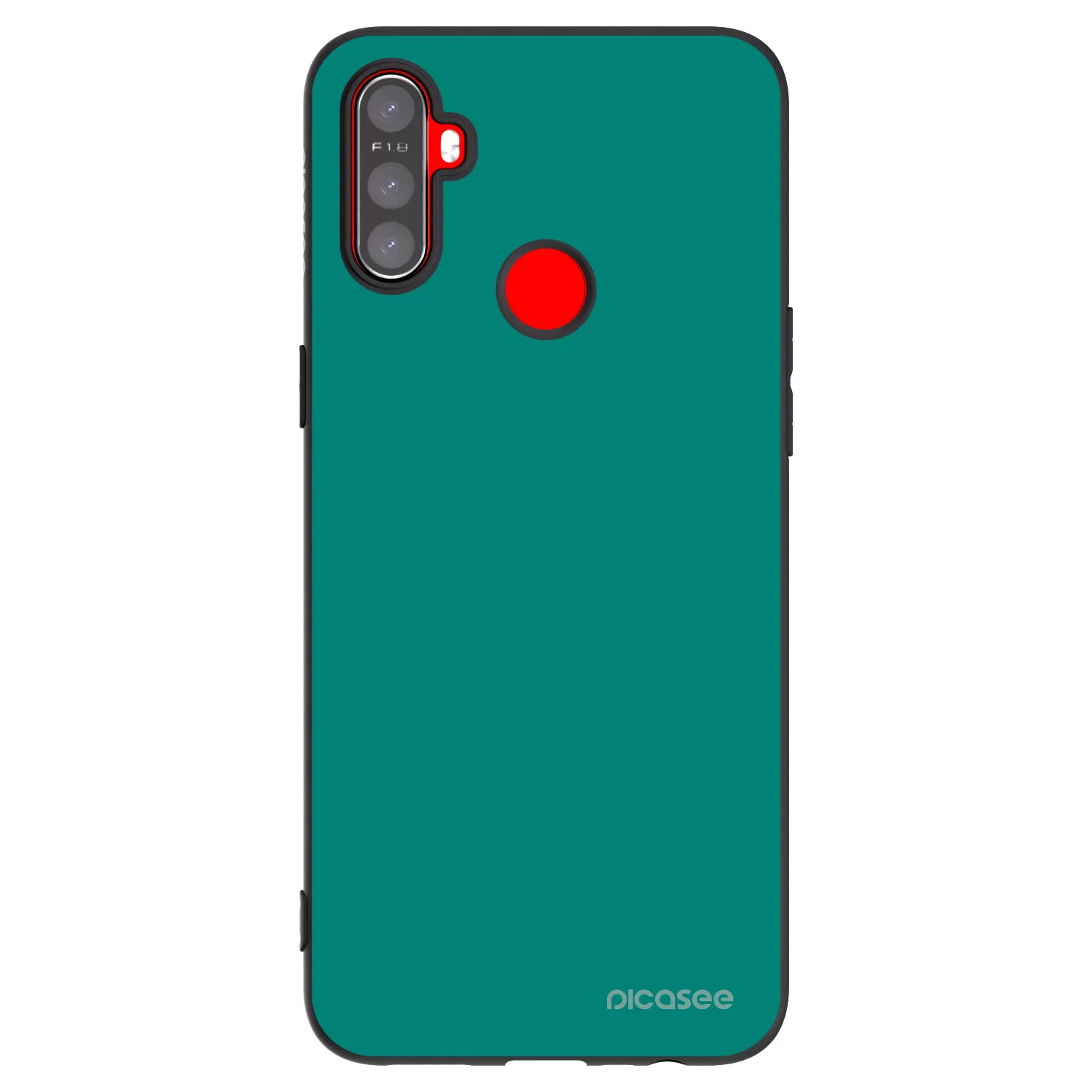 Picasee husă neagră din silicon pentru Realme C3 - Emerald Mist