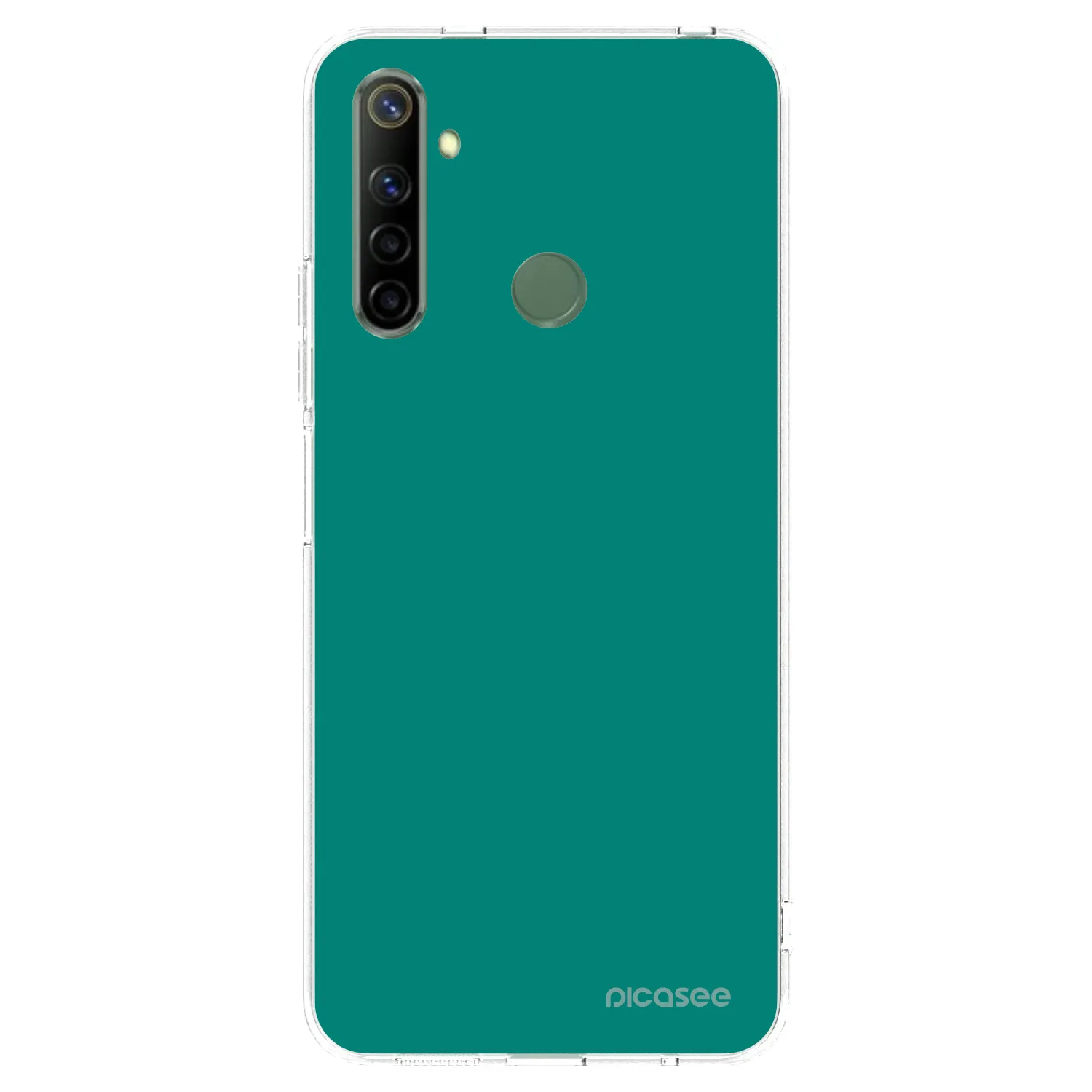 Picasee husă transparentă din silicon pentru Realme 6i - Emerald Mist