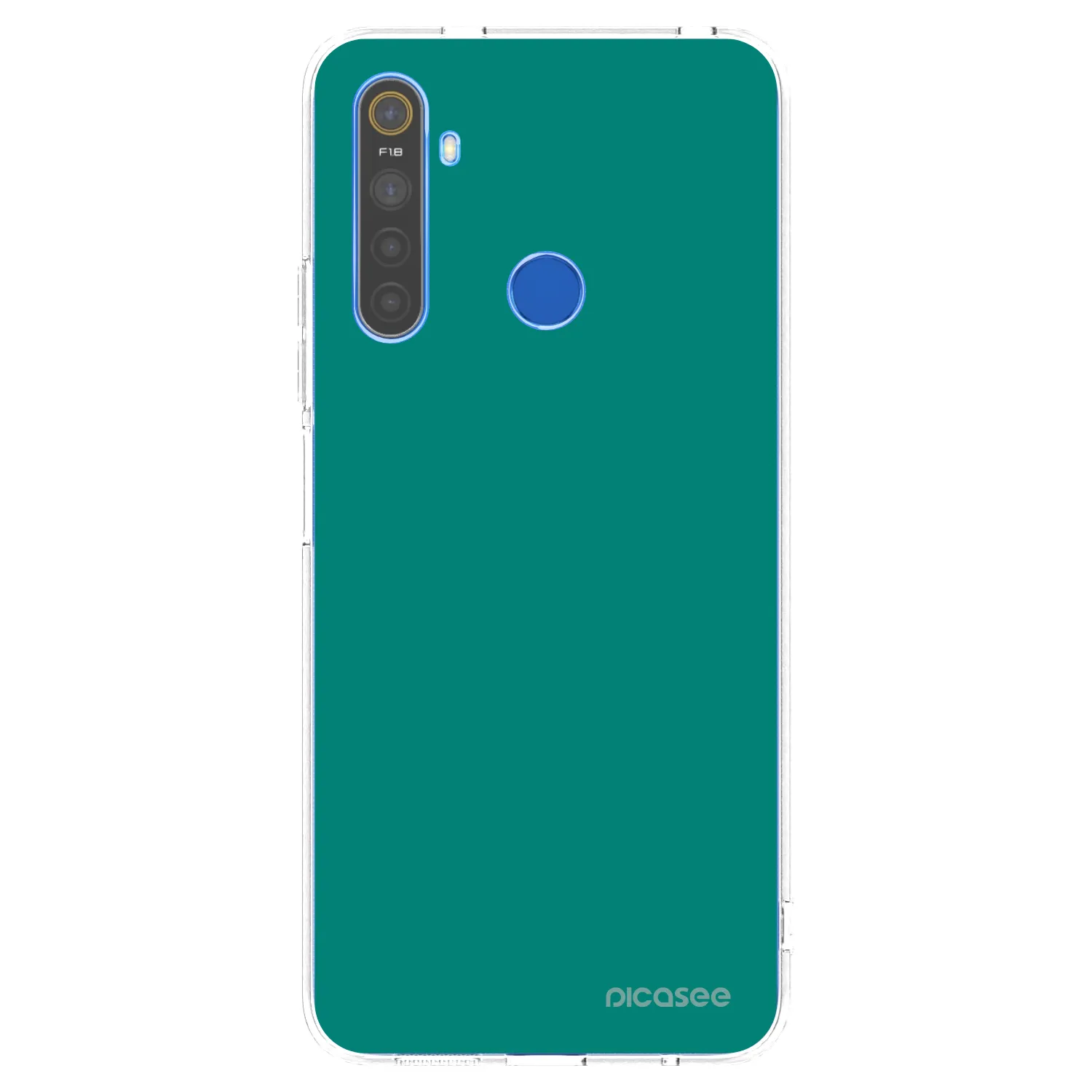Picasee husă transparentă din silicon pentru Realme 5 - Emerald Mist