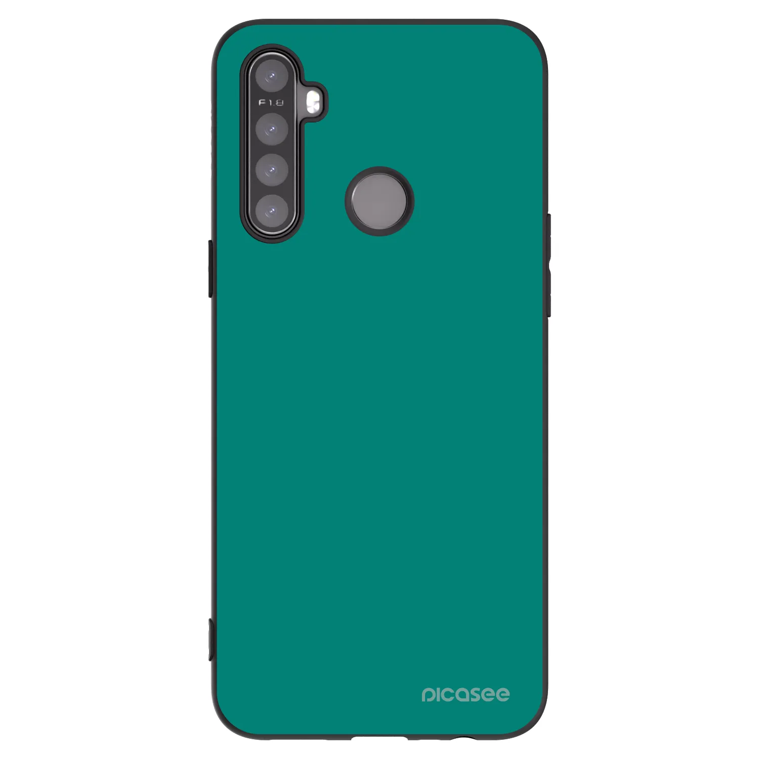 Picasee husă neagră din silicon pentru Realme 5 - Emerald Mist