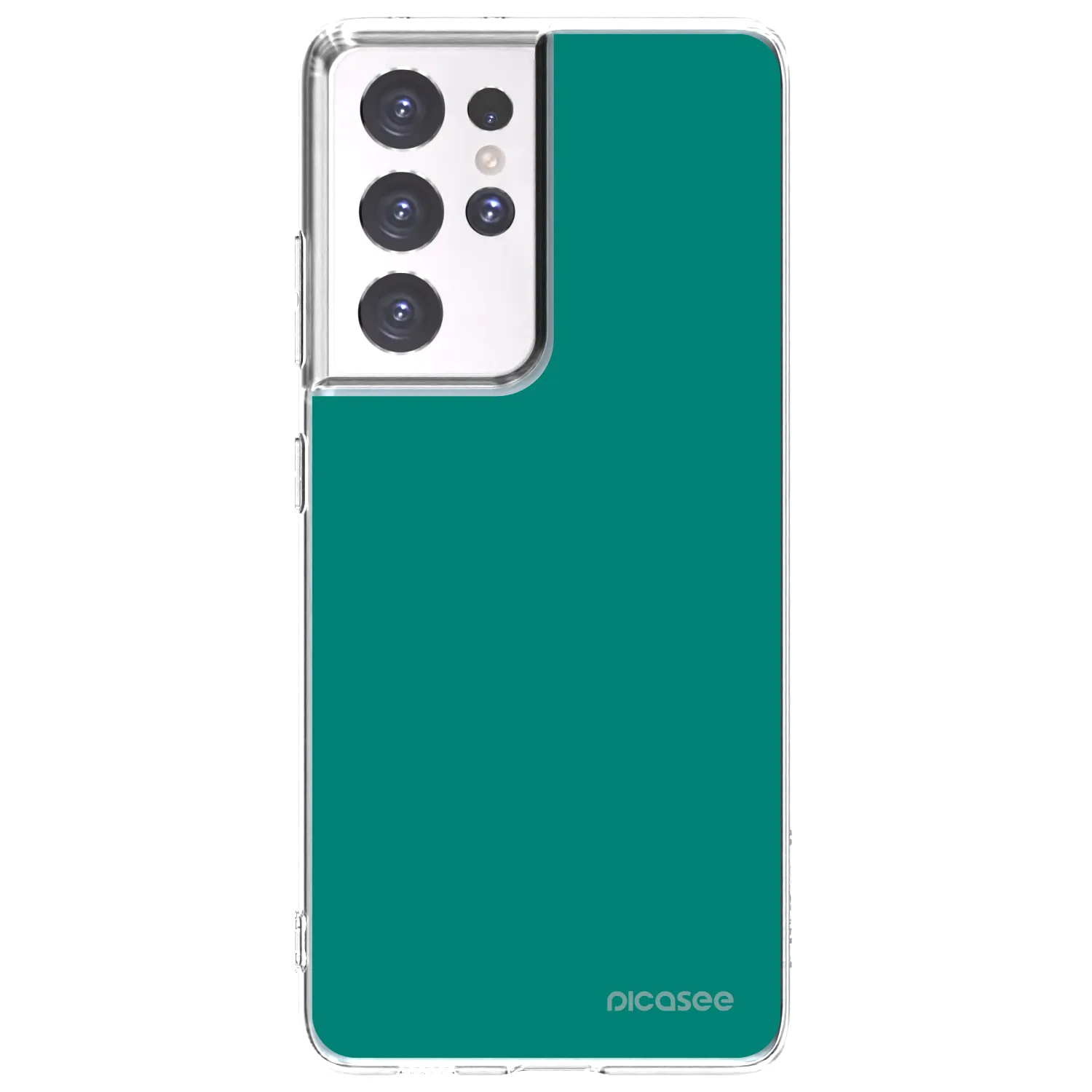 Picasee husă transparentă din silicon pentru Samsung Galaxy S21 Ultra 5G G998B - Emerald Mist