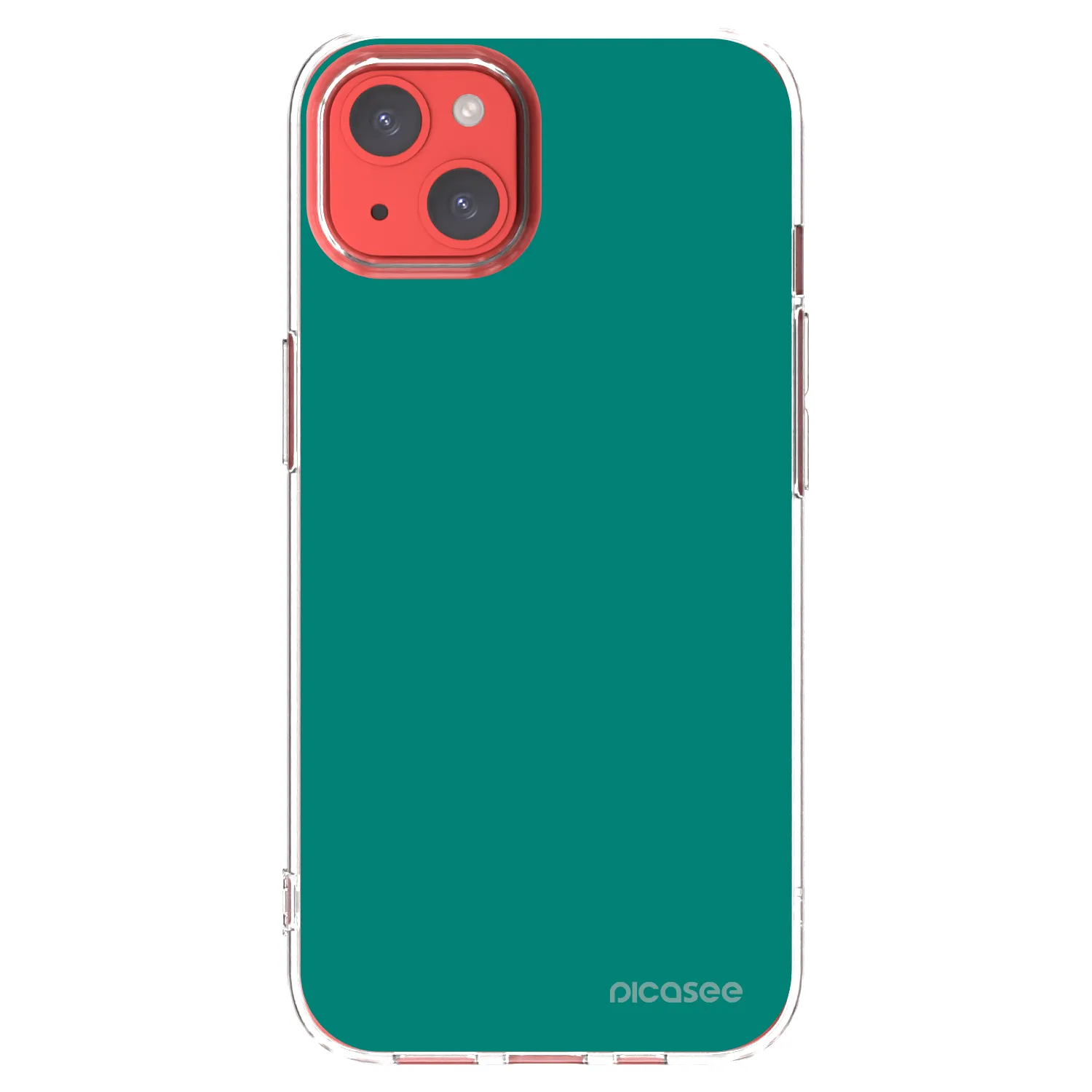 Picasee husă transparentă din silicon pentru Apple iPhone 13 - Emerald Mist