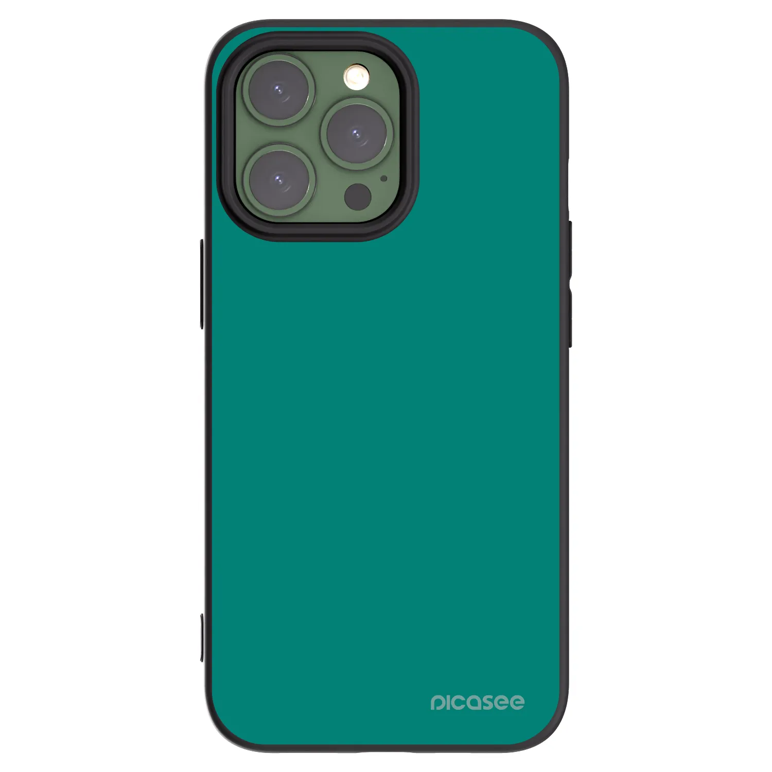 Picasee husă neagră din silicon pentru Apple iPhone 13 Pro - Emerald Mist