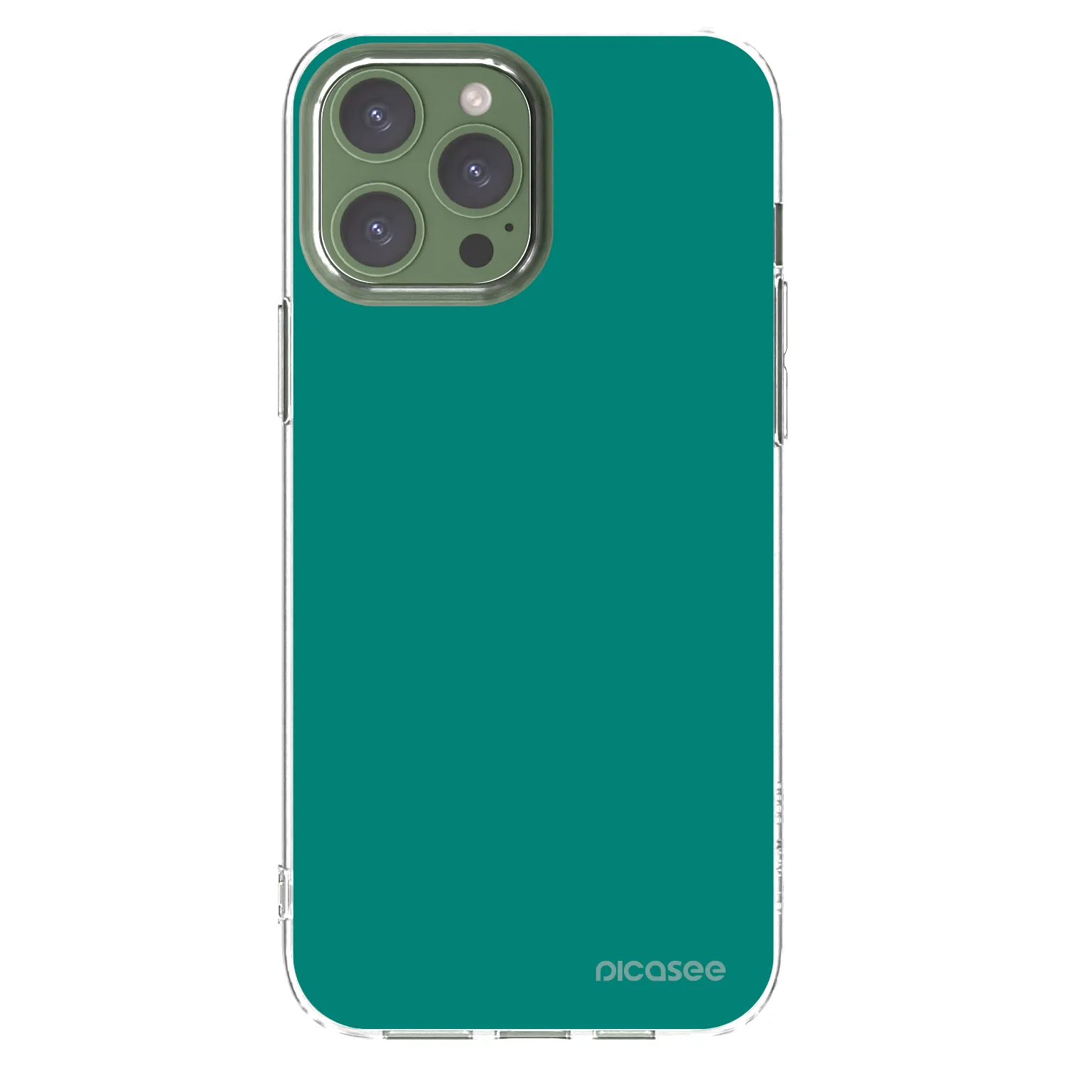 Picasee husă transparentă din silicon pentru Apple iPhone 13 Pro Max - Emerald Mist