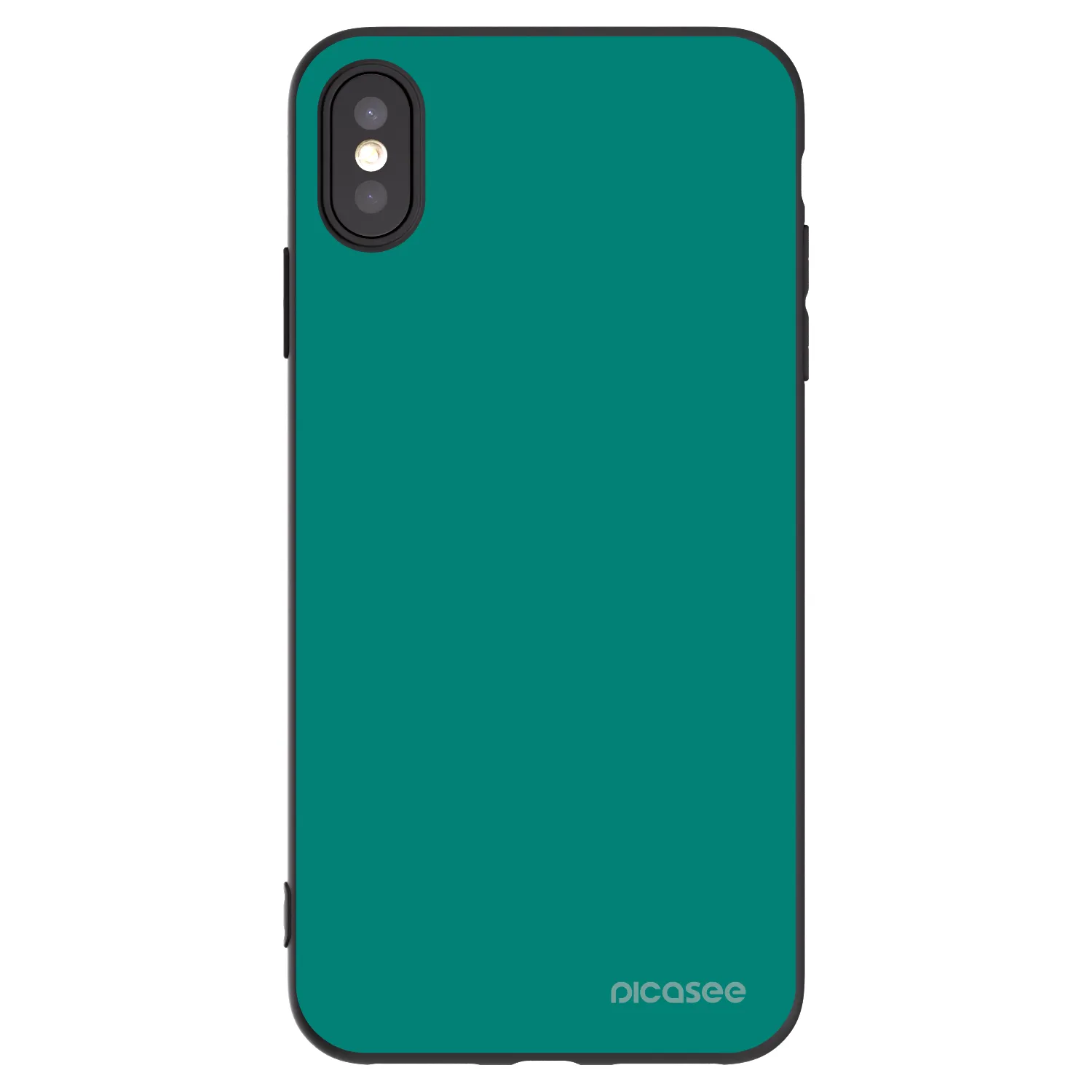Picasee husă neagră din silicon pentru Apple iPhone XS Max - Emerald Mist