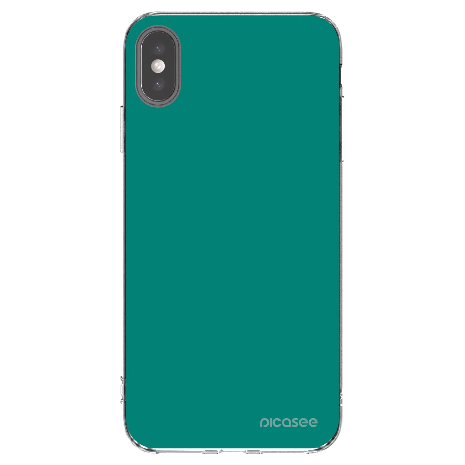 Picasee husă transparentă din silicon pentru Apple iPhone XS Max - Emerald Mist