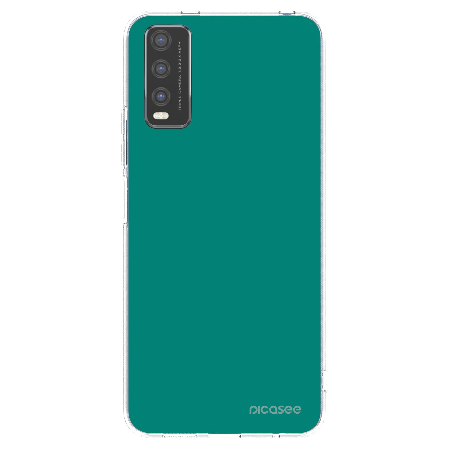 Picasee husă transparentă din silicon pentru Vivo Y20s - Emerald Mist