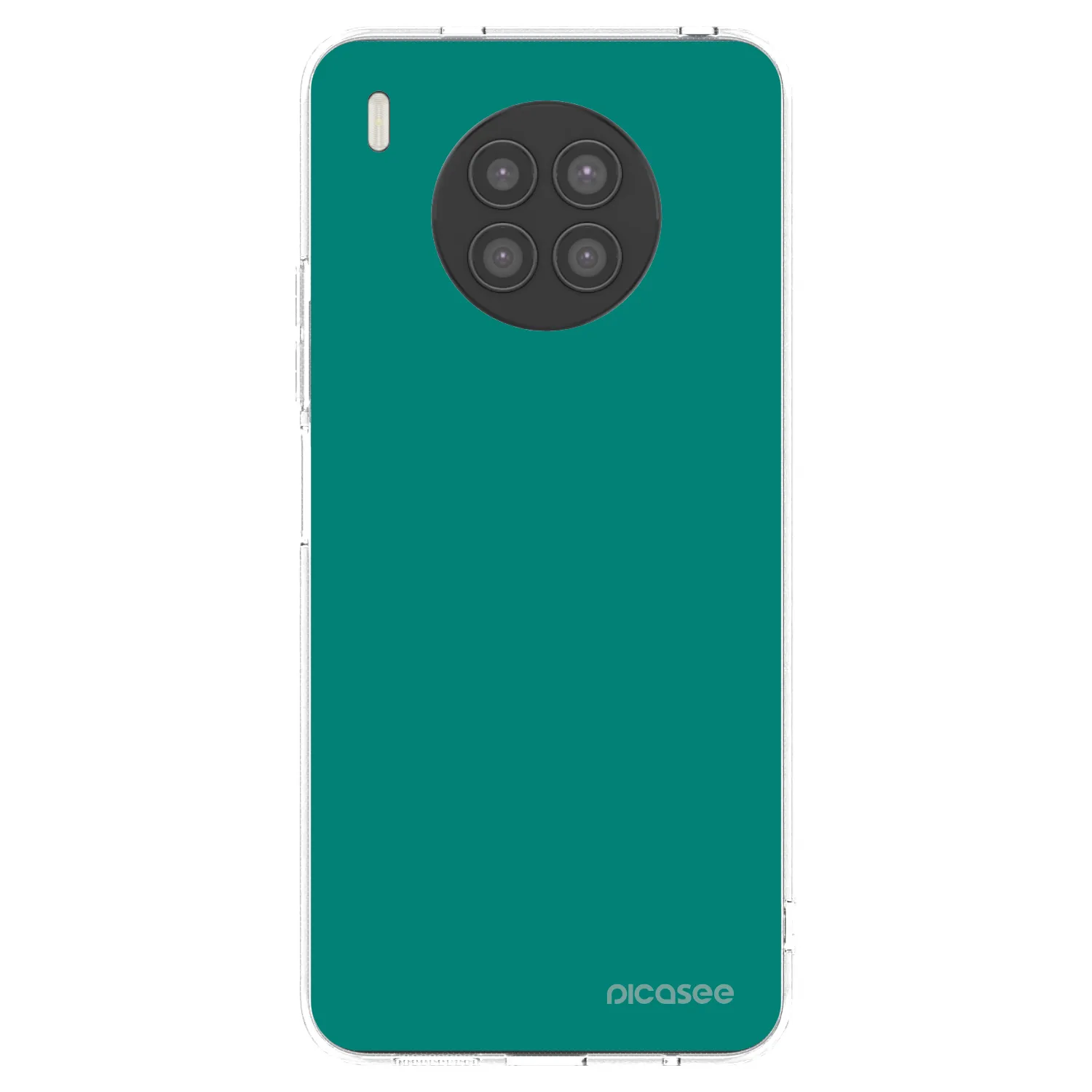 Picasee husă transparentă din silicon pentru Huawei Nova 8i - Emerald Mist