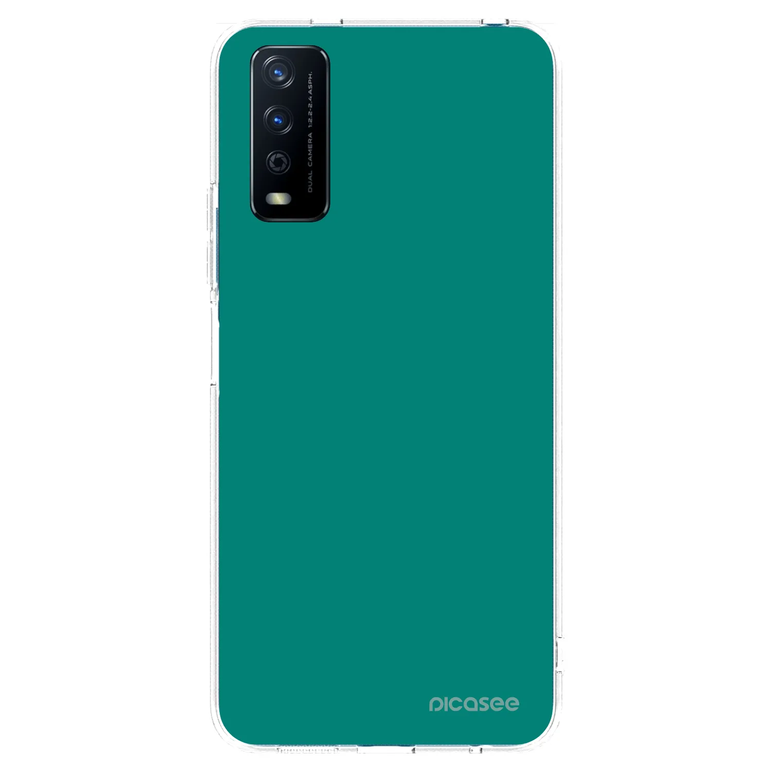 Picasee husă transparentă din silicon pentru Vivo Y11s - Emerald Mist