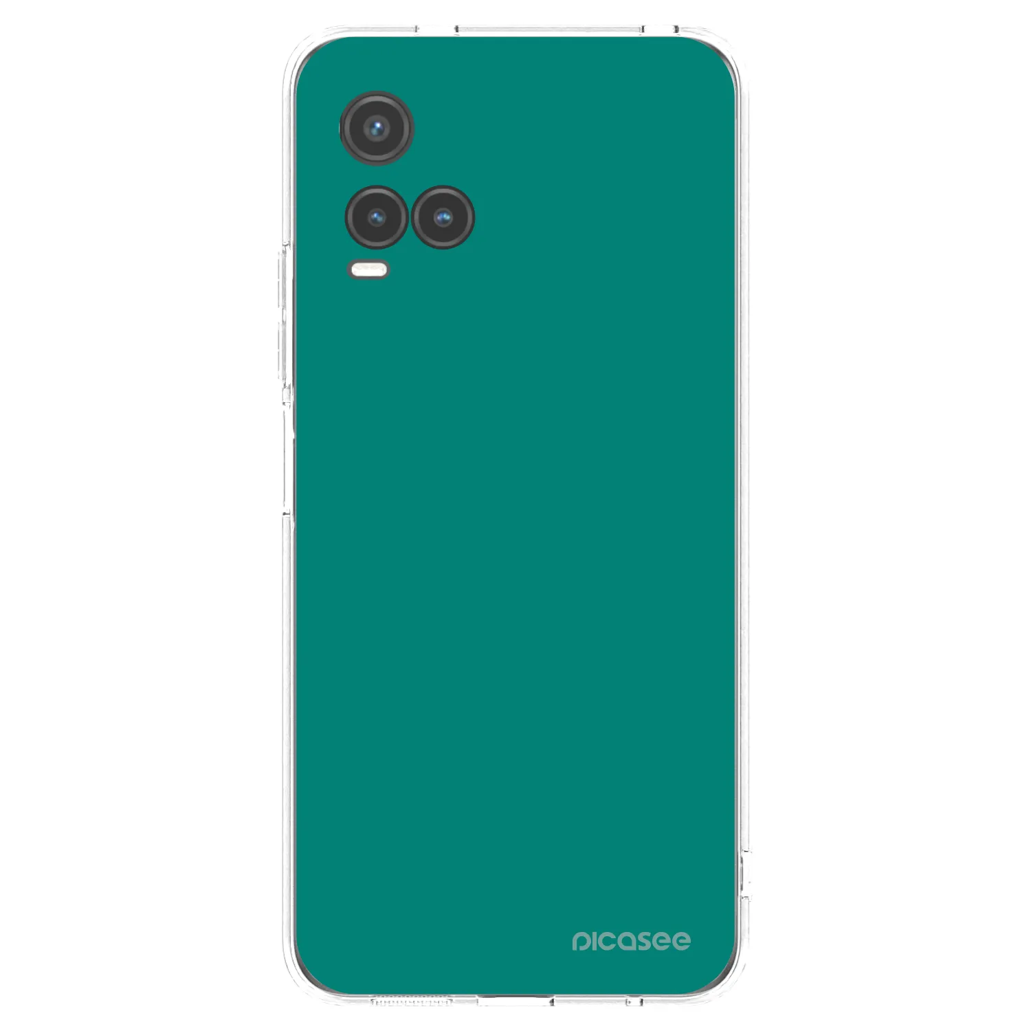 Picasee husă transparentă din silicon pentru Vivo Y33s - Emerald Mist