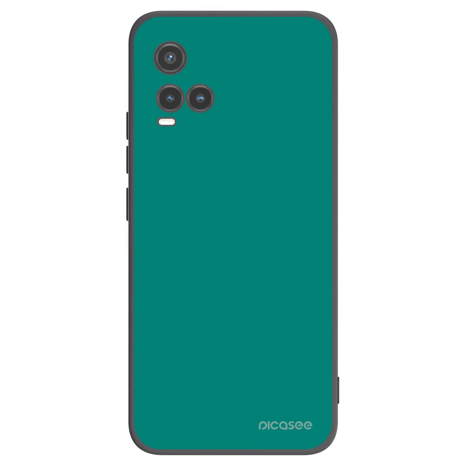 Picasee husă neagră din silicon pentru Vivo Y33s - Emerald Mist