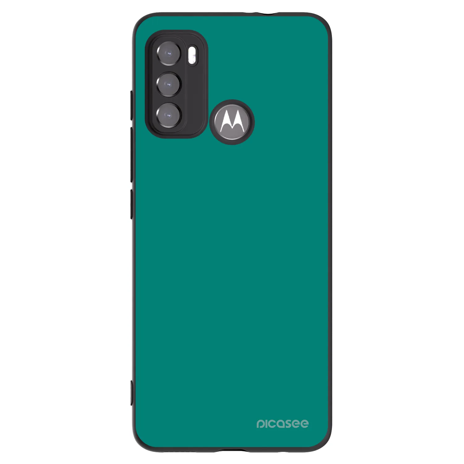 Picasee husă neagră din silicon pentru Motorola Moto G60 - Emerald Mist