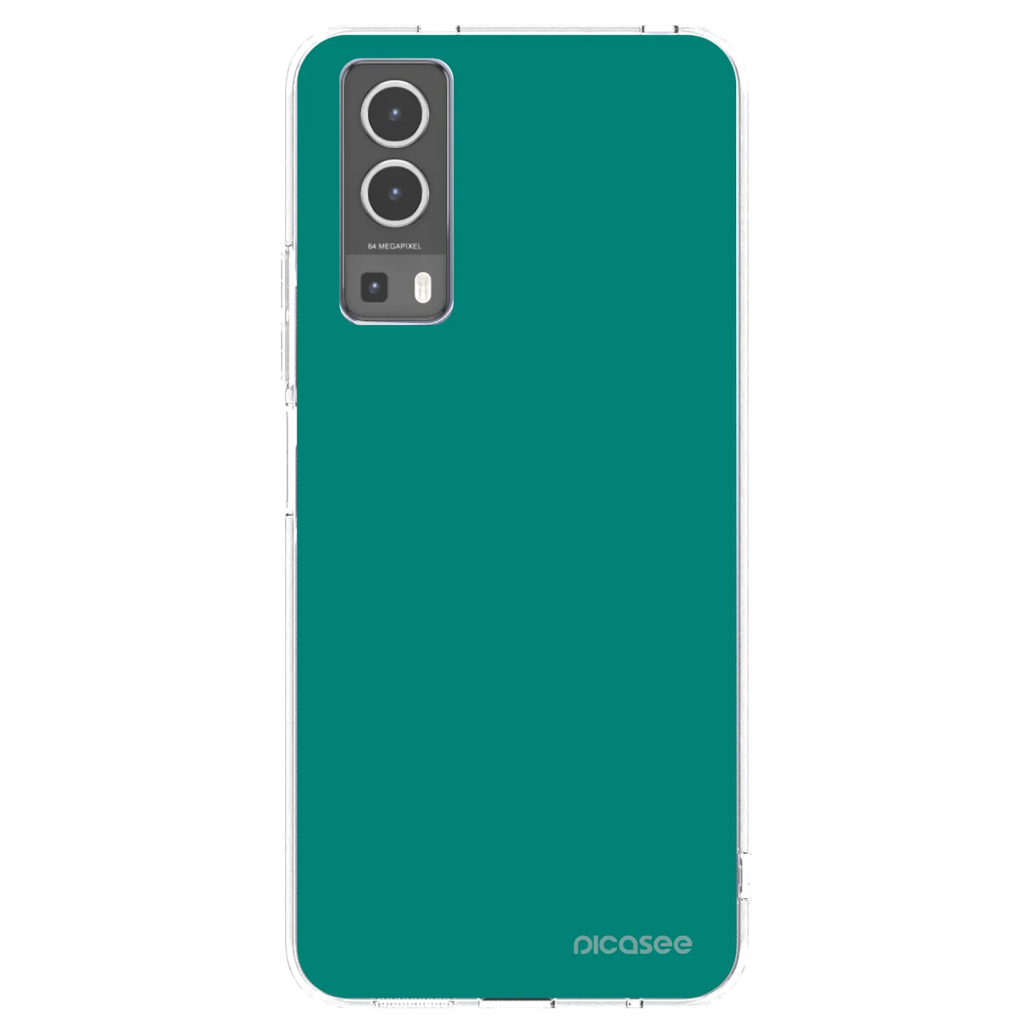 Picasee husă transparentă din silicon pentru Vivo Y72 5G - Emerald Mist