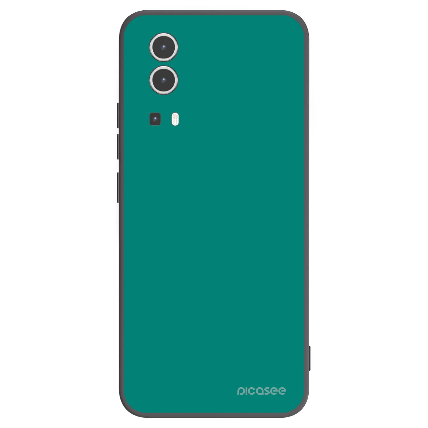 Picasee husă neagră din silicon pentru Vivo Y72 5G - Emerald Mist