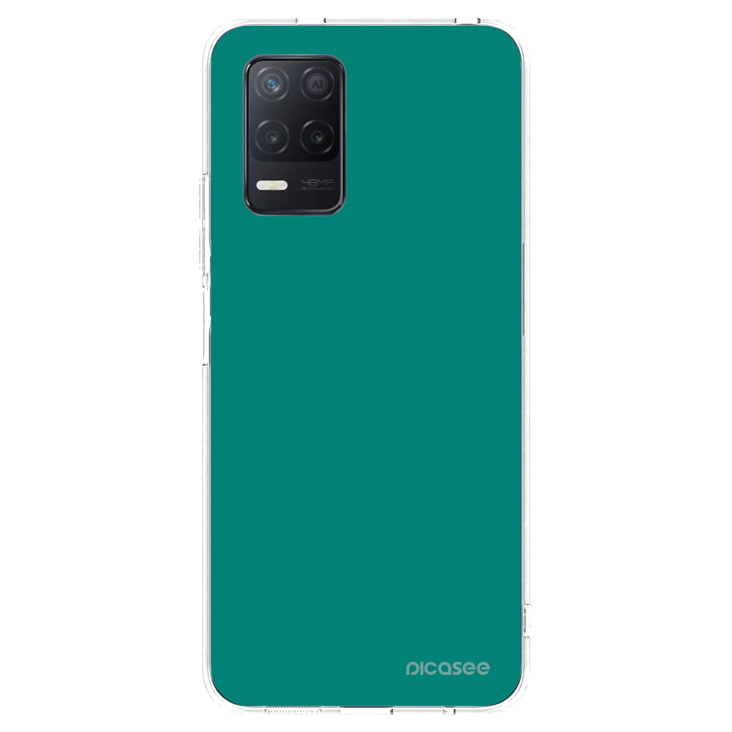 Picasee husă transparentă din silicon pentru Realme 8 5G - Emerald Mist